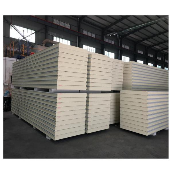 B1 Fireproof Grade White PU Sandwich Panel For Heat And Sound Compressive