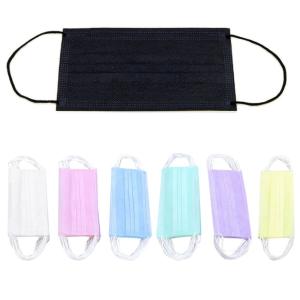 Wholesale High Filtration 3 Ply Surgical Mask , Colorful Disposable Earloop Face Mask from china suppliers