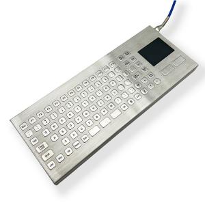 Wholesale SUS304 Industrial Desktop Keyboard IP67 Stainless Steel Keyboard Violence Resist from china suppliers