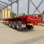 China Xianmang Flatbed Semi Trailer 40ft Transportation Flatbed Container Semi