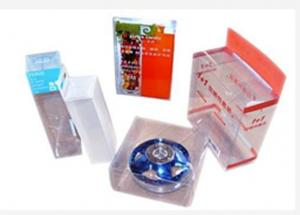 China Rectangle Collapsible Plastic Box , UV Offset Printing PVC Plastic Box on sale