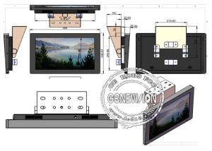 Wholesale Durable 18.5 Inch Bus Digital Signage Display With Toughened Glass Panel from china suppliers
