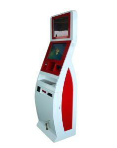 Wholesale Floor Standing Dual Display Self Service Check In Kiosk For Airport / Hotel Checkin from china suppliers