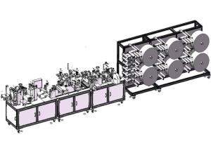 Wholesale Durable Earloop Mask Machine / Dust Mask Making Machine Working Speed 120-150 Pcs/Min from china suppliers