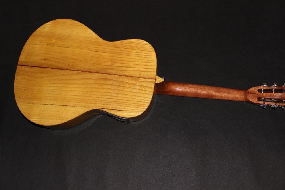 AAAA all Solid imported melburry wood OOO15m body custom acoustic electric guitar