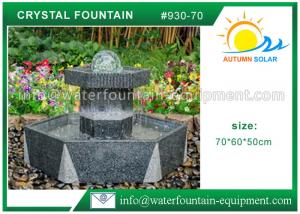 Crystal Ball Backyard Water Fountains ,  Pedestal Hypnus Decorative Water Fountain