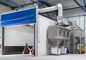 Wholesale High Production Sandblasting Rooms System Dust Removal For Visibility / Speed from china suppliers