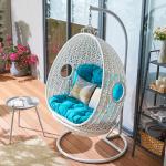Carbon Steel Frame 2 Seat Hammock Swing Egg Shaped Rocking Chair