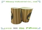 9oz Single Wall disposable hot drink cups and lids PE Coated For Hot Coffee ,