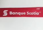 Red professionnal customized silk screened nylon lanyard with any logo