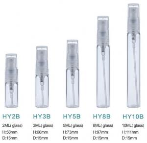 Wholesale 2ML 3ML 5ML 8ML 10ML mini perfume refillable perfume spray bottle glass vials For Cosmetic from china suppliers
