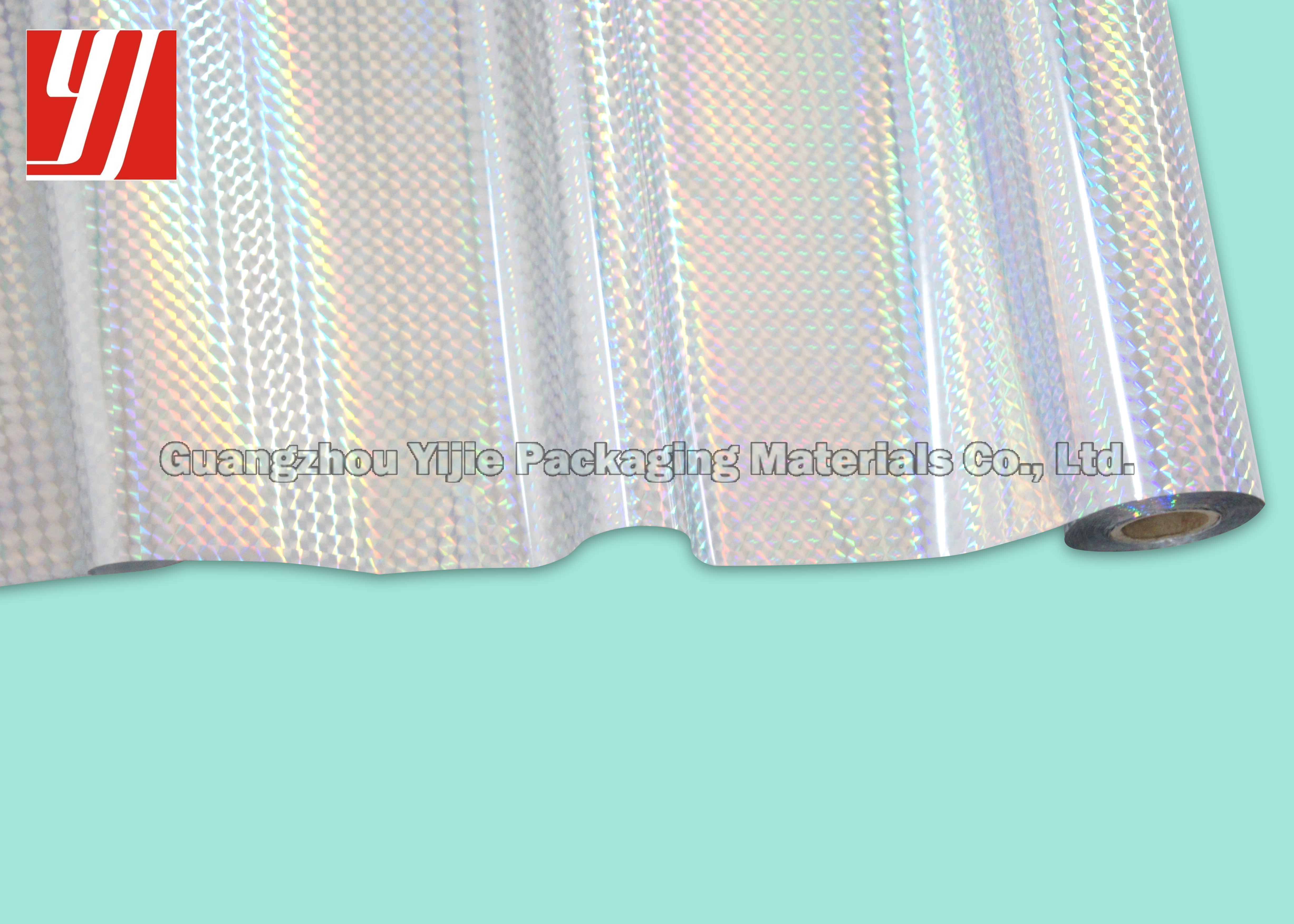 OEM Checkered Silver Hot Stamping Foil Shrink Film Heat Sensitive Paperboard Paper Label