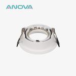 White Round Downlight Enclosure 68mm Recessed Can Light Housing