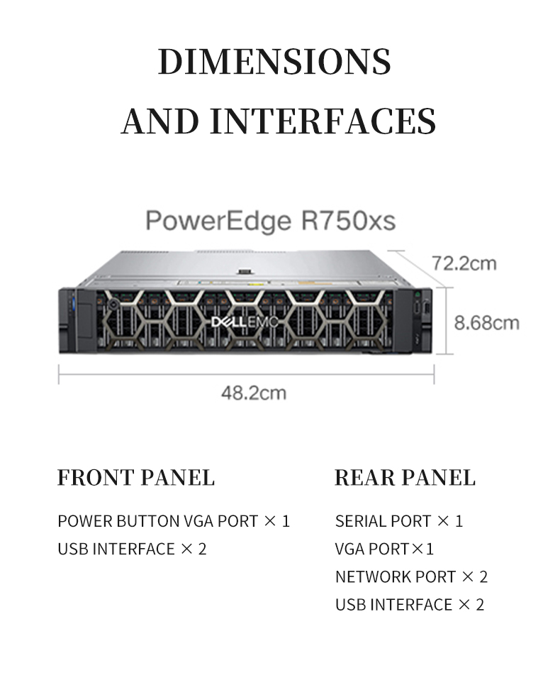 Factory original r750xa Dell Server R740/R740XD/R940XA/R750XS/R750/Server