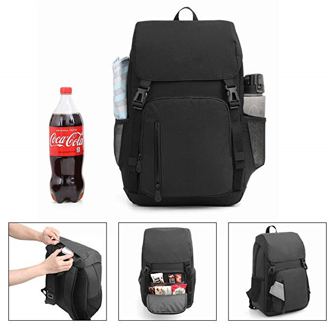 Lightweight Large Insulated Backpack Cooler Bag 17.7L X 12.2W X 7.1H Eco Friendly
