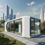 Steel Frame Prefabricated Container Camping Tiny Capsule Houses Anti Corrosion