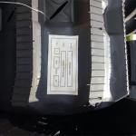 Heavy Duty Agricultural Rubber Track System 90mm Pitch Length For Canycom CG431