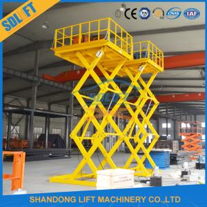 Wholesale 1T 4M Stationary Hydraulic Scissor Lift With Explosion Proof Lock Valve from china suppliers