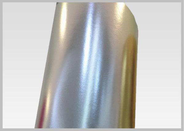 Washable Holographic Embossed Vacuum Metallized Paper For Beer Labellingl And