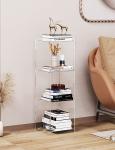 Acrylic Nightstand, End Table, Side Table With Wheels Casters, clear furniture