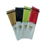 Customized Tin Tie Coffee Bean Bag / Aluminum Foil Side Gusset Quad Seal