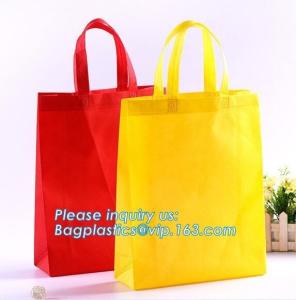 Wholesale eco friendly non woven bag, Custom logo printed yellow non woven gift pouch drawstring non woven bag, BAGEASE, PAK, PKG from china suppliers