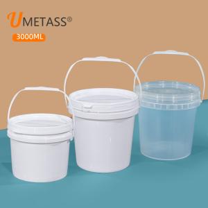Wholesale Round Shape 3L Food Grade PP Plastic Pails Customized Personalized Logo With Printed from china suppliers