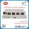 Buy cheap PCM MUX of 30 lines telephone over fiber multiplexer , FXO/FXS over fiber from wholesalers