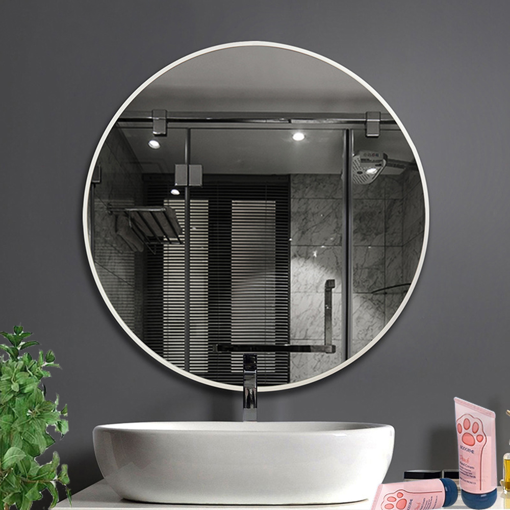 Customized Size Rectangular Style Silver Glass Wall Mirror for Modern Bedroom Decor