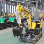 1600kg Bucket Wheel Excavator Hydraulic Transmission Smallest Mini Digger
