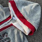 Custom Streetwear Double 3 Zipper Acid Wash Vintage Baggy Boxy Fit Distressed