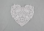 Guipure French Venice Lace Collar Cotton Lace Heart Applique For Wedding Dresses