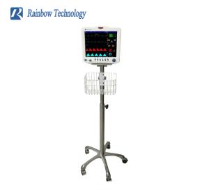 Wholesale Multi-Parameter ICU Patient Monitor Price Hospital Medical Patient Monitor Mobile Stand Movable Cart Trolley from china suppliers