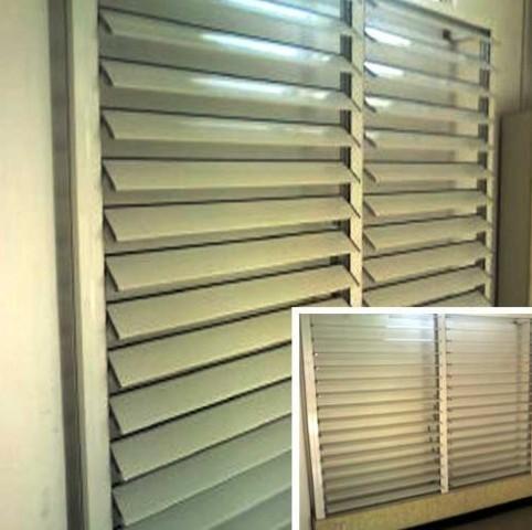 Blind / Shutter Industrial Aluminum Profile , Louver / Jalousie Extrusion