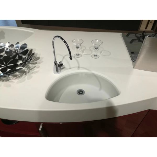 Rectangle Colorful Yellow ODM Artificial Stone Sink Basin