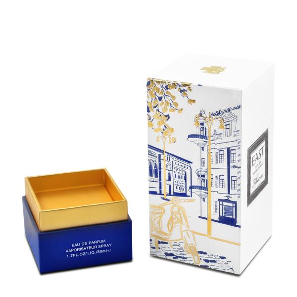 Square Luxury Cardboard Gift Packaging Box 57 Gsm C2S Art Paper For Perfumes