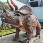 Realistic Life Size Animatronic Dinosaur Trceratops Jurassic For Amusement Park