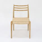 Hand-woven Cord Dining Chair for Restaurant Solid Wood and Ash/Rubber Wood