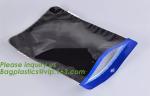 Biodegradable Stand Up Foil Zipper Bag Side Gusset Bags Square Block Flat Bottom