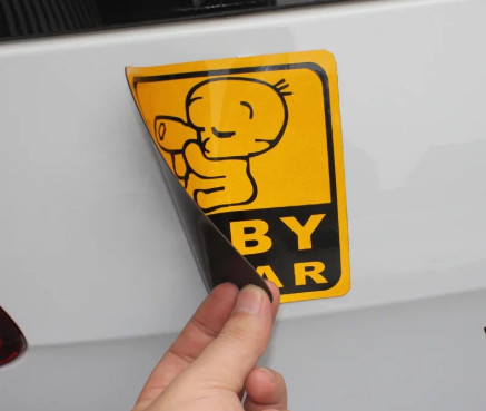 Waterproof Body Custom Car Window Decals Weather Resistance Custom Size