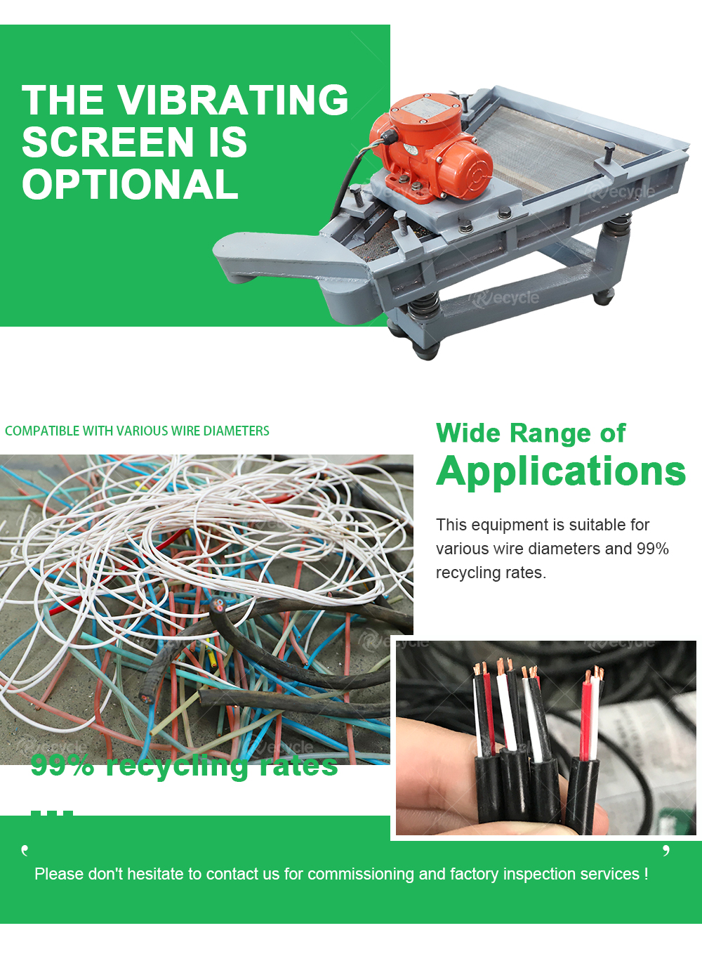 Mini Scrap Copper Wire Granulator Machine 30kg/h-50kg/h Wire Recycling Equipment