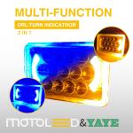 575*350*295 mm YAYE CG125 Built-in Motorcycle LED Headlight Bulb with DRL / Turn