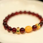 Newest Fashion Design Amber Natural Gemstone Healing Crystal Beads Bracelets