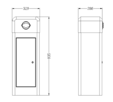 Conventional Variable Frequency Toll Gate Barrier , Electric Remote Control Barrier Gate