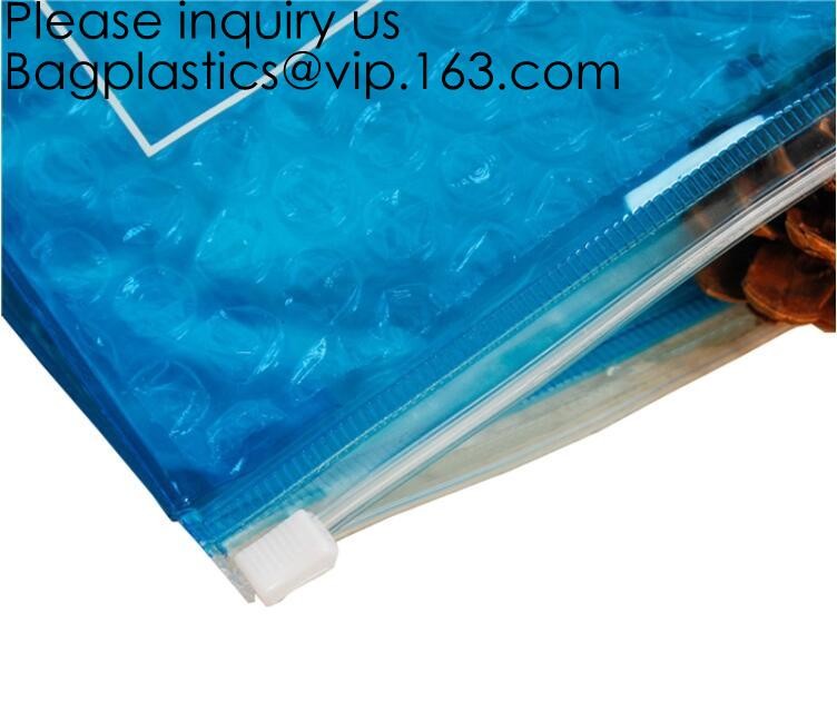 Best Seller Waterproof Cosmetic Zip lockk Bubble Bag/Custom Printing PVC Bubble Mailer With Zipper, bagease, bagplastics