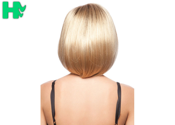 12 Inch Short Top Quality Synthetic Red No Weft Bob Natural Hair Wigs