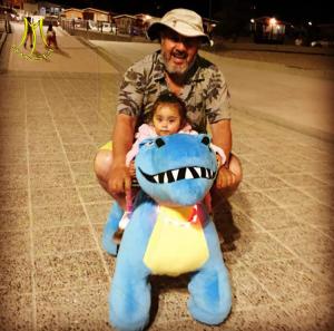 Wholesale Hansel amusement park outdoor electric mountable animal plush ride from china suppliers