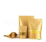 Food grade Resealable Zipper Kraft Paper moistureproof Bags Food Packaging