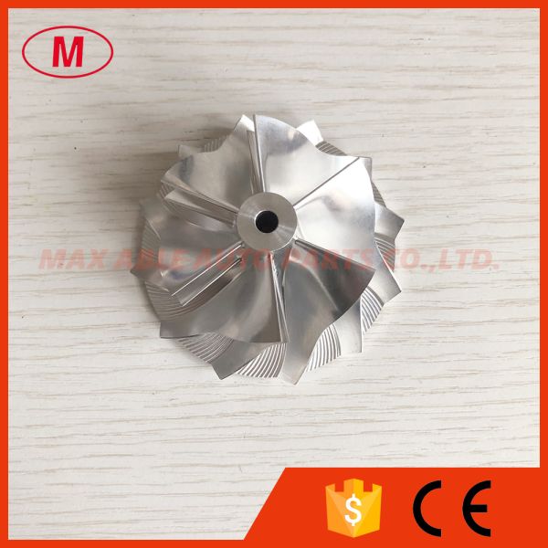 GT15-25 20G reverse 52.56/68.01mm 6+6 blades high performance turbo milling/aluminum 2618/billet compressor wheel