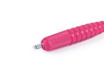 Pink Disposable Manual Tattoo Pen with Cap , 3D Embroidery Microblading Eyebrows